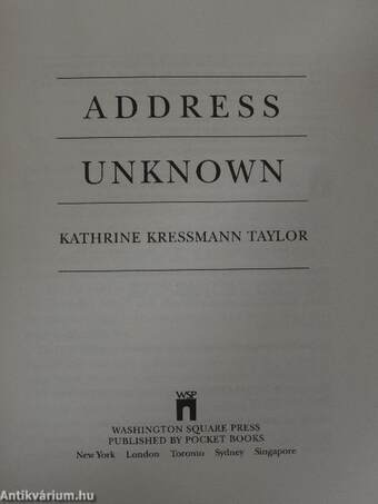 Address Unknown