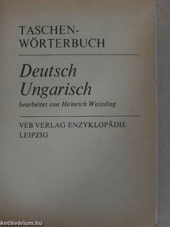 Taschenwörterbuch Deutsch-Ungarisch