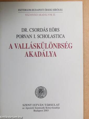 A valláskülönbség akadálya