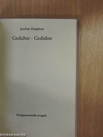 Gedichte - Gedichte