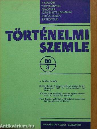 Történelmi Szemle 1980/3.