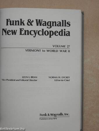 Funk & Wagnalls New Encyclopedia 27. (töredék)