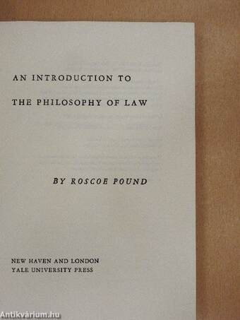 An Introduction to the Philosophy of Law