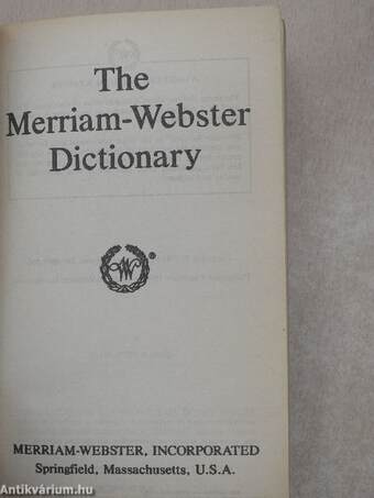 The Merriam-Webster Dictionary