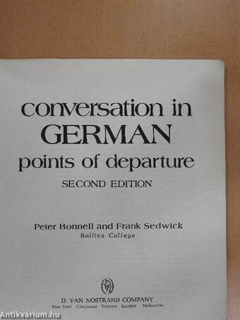 Conversation in german points of departure