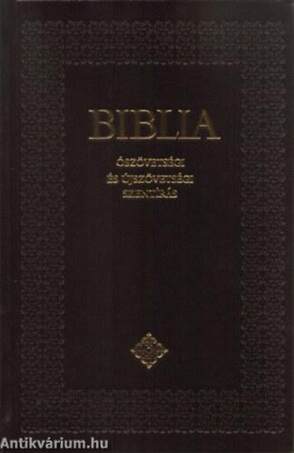 Biblia - Ószövetségi és Újszövetségi Szentírás - Diák Biblia keménytáblás - fekete