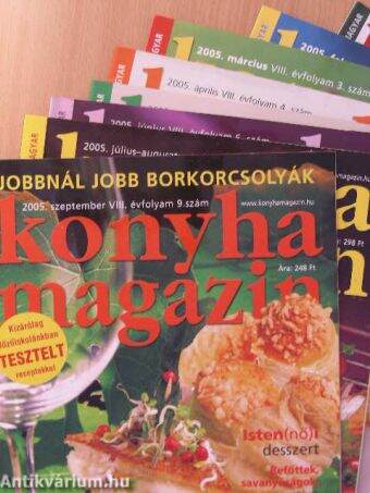 Hagyományos és mai magyar konyha magazin 2005. január-szeptember (nem teljes évfolyam)