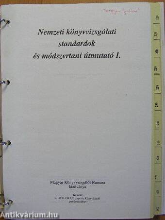 Nemzeti Könyvvizsgálati Standardok és módszertani útmutató I-II.