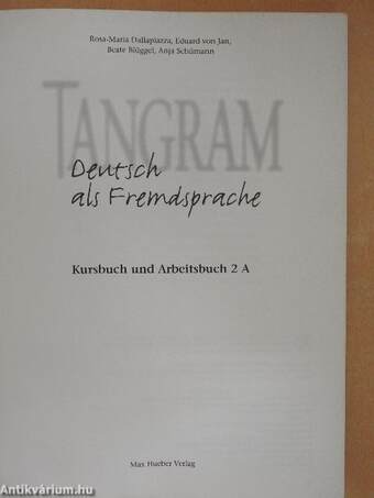 Tangram 2A - Kursbuch und Arbeitsbuch