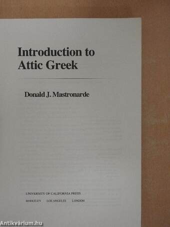 Introduction to Attic Greek