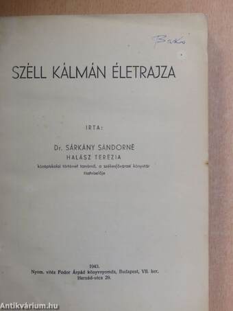 Széll Kálmán életrajza