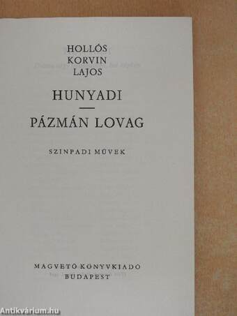 Hunyadi/Pázmán lovag