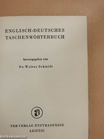 Englisch-Deutsches Taschenwörterbuch