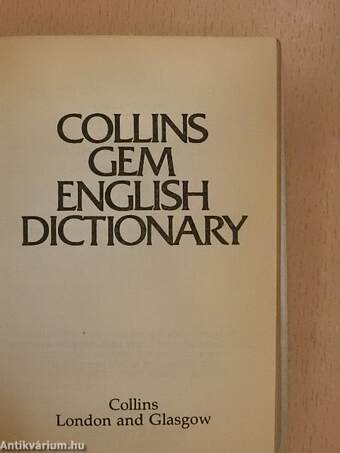 Collins Gem English Dictionary