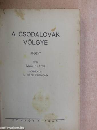 A csodalovak völgye