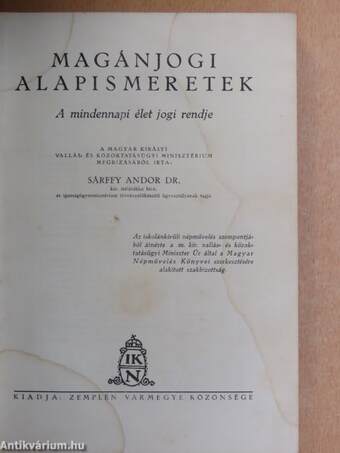 Magánjogi alapismeretek