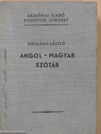 Angol-magyar szótár