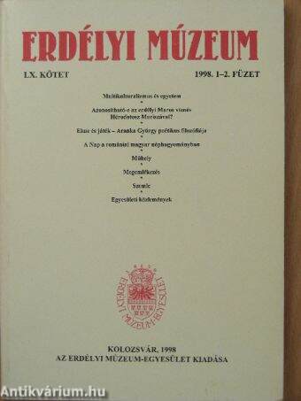 Erdélyi Múzeum 1998/1-2.