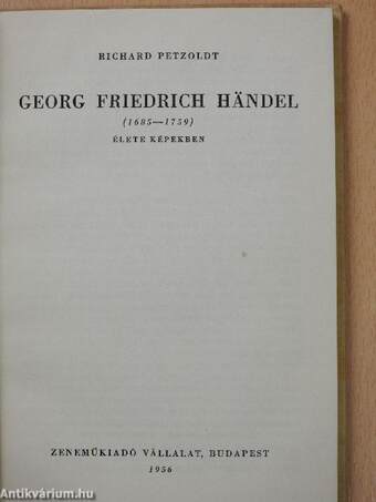 Georg Friedrich Händel élete képekben