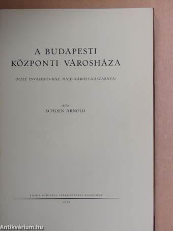 A Budapesti Központi Városháza