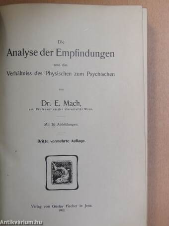 Die Analyse der Empfindungen