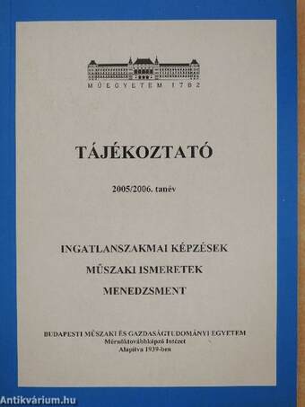 Tájékoztató 2005/2006. tanév