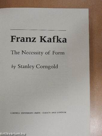 Franz Kafka - The Necessity of Form