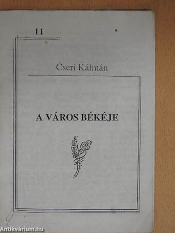 A város békéje