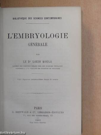 L'embryologie générale