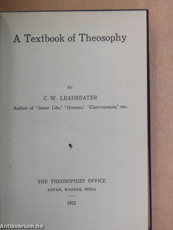 A Textbook of Theosophy