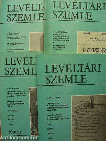 Levéltári Szemle 1990/1-4.