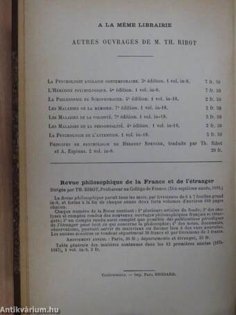 La psychologie allemande contemporaine