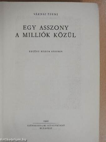 Egy asszony a milliók közül