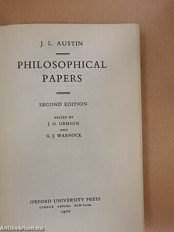 Philosophical Papers