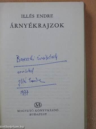 Árnyékrajzok (dedikált példány)