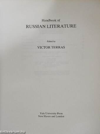 Handbook of Russian Literature