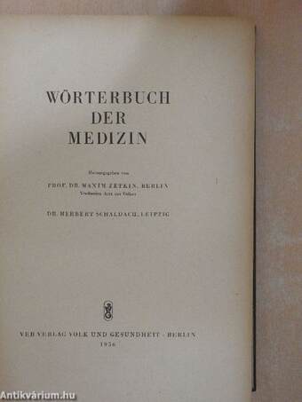 Wörterbuch der Medizin