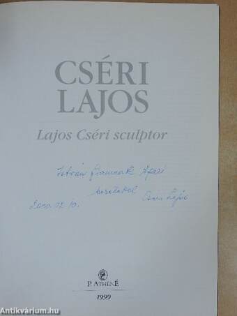 Cséri Lajos (dedikált példány)