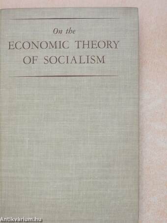 On the Economic Theory of Socialism