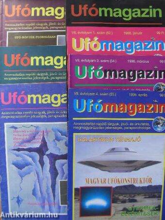 Ufómagazin 1991-1996. (vegyes számok, 7 db)