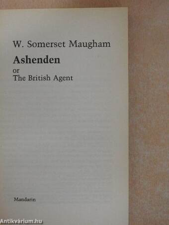 Ashenden or The British Agent