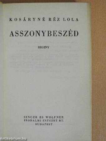 Asszonybeszéd