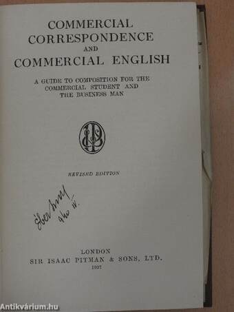 Commercial Correspondence and Commercial English