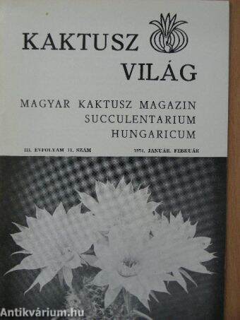 Kaktuszvilág 1974. január-február