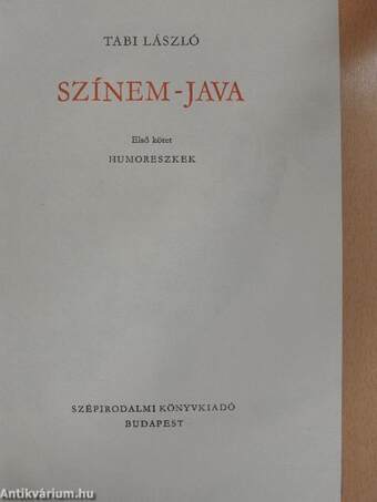 Színem-java I.