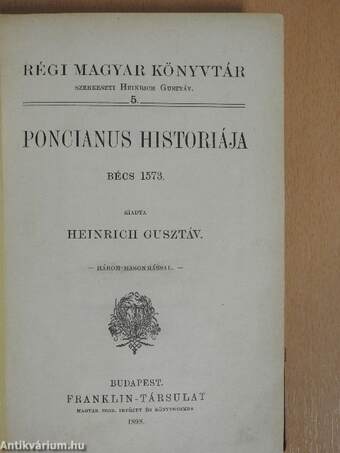 Poncianus historiája/A csalárd Cupidonak/A természet világa vagy a józan okosság