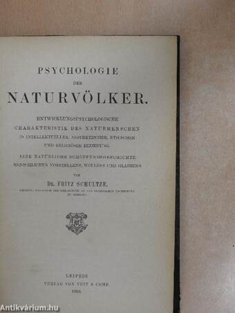 Psychologie der Naturvölker