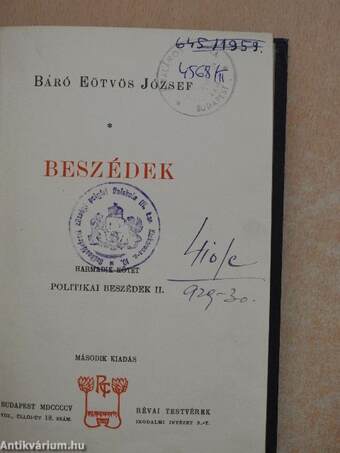 Beszédek III.