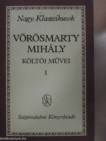 Vörösmarty Mihály költői művei 1.