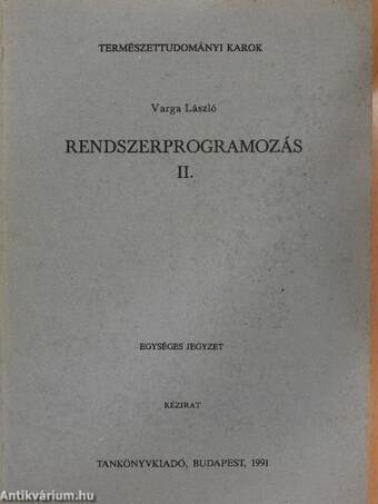 Rendszerprogramozás II.